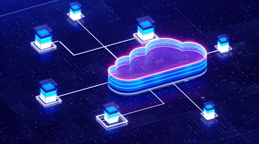Digital cloud sharing multiple files. 