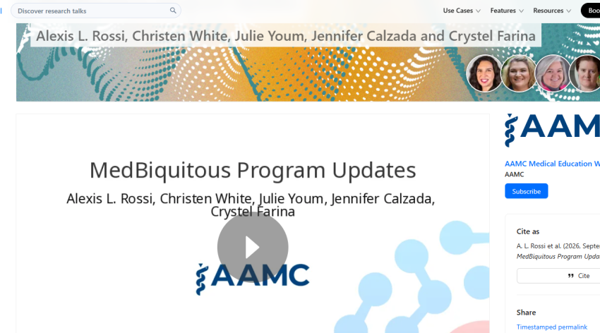 MedBiquitous Program Update 2026 on Cassyni